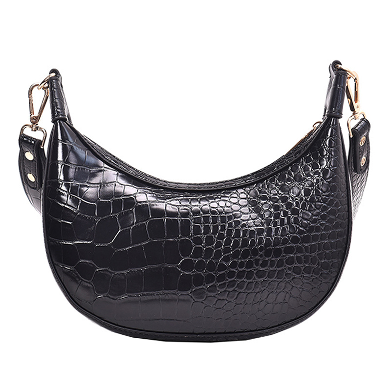 Retro Crocodile Pattern Crossbody Bags For Women 2019 Luxury Handbags Women Bags Designer Saddle Bags Lady Purses And Handbags